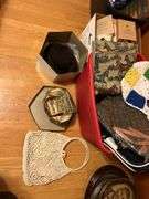 Assorted Housewares purses lamp hat
