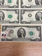 (7) $2 US Bank Notes - various years