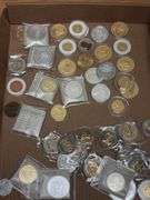 2 Box Lots of Commemorative and Replica Coins