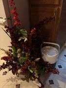 Assorted Floral Decor and Cooler