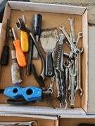 3 Flats of Assorted Wrenches and Paint Scrapers