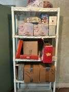Plastic Shelf with Contents