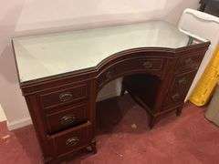 Mirror Top Knee Hole Desk48”x30”x20”