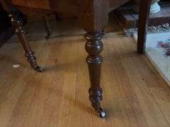 Pair of Button Back Chairs on Casters - 37”H