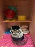 Contents of Cabinet - assorted dishes