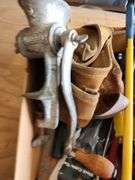 Meat Grinder, Tool Belt, Demand Pump and Assorted Tools