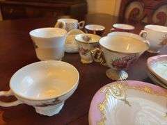 Group of Assorted Teacups and Saucers