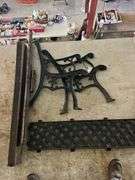 Vintage Cast Iron Bench