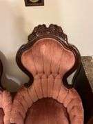 2 Floral Plush Chairs 46”