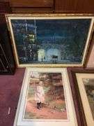 4pcs of Assorted Artwork - one is cracked
