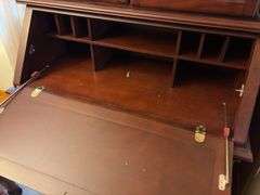 Kathy Ireland secretary - 90”H x 41”W x 21”D - flip top is damaged