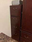 Wooden Filing Cabinet - 54”H x 16”W x 21”D