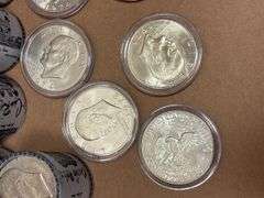 (18) Rolls of Eisenhower $1 Dollar Coins - $15 in each roll