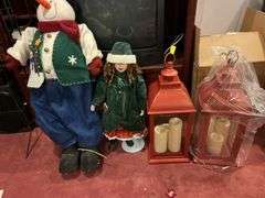 Candle Lit Lamps with Figurines