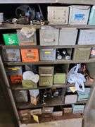 2 Door Metal Shop Cabinet 36"x23"x55" and Contents