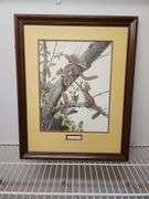 Framed Red Squirrels by Jim Oliver 21"x26"
