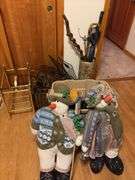Assorted Magazine Racks, Umbrella Stand, Decor, Misc