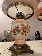 Pair of Gone with the Wind Style Lamps 25 with modern lamp