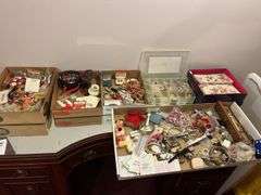 Costume Jewelry and Box