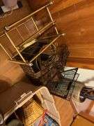 Assorted Magazine Racks, Umbrella Stand, Decor, Misc