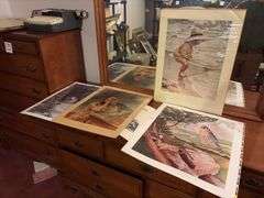 Collection of Prints - some water damaged