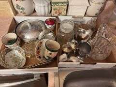 2 Box Lots of Assorted Glassware