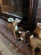 Set of Ceramic Reindeer - some damaged
