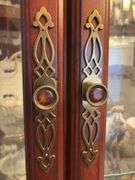 Lighted Mirror Back China Cabinet - 87”H x 60”W x 17”D