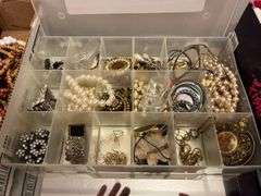 Costume Jewelry and Box