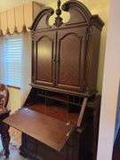 Kathy Ireland secretary - 90”H x 41”W x 21”D - flip top is damaged
