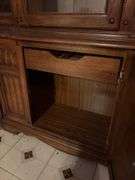 Roanoke Lighted China Cabinet - 77”H x 46”W x 16”D - located in basement, buyer responsible for removal