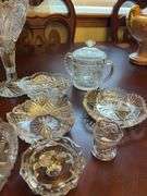 Assorted Cut Glass Bowls and Misc