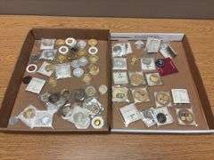 2 Box Lots of Commemorative and Replica Coins