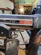 Craftsman Radial Saw with 10 in Arm and Rolling Cabinet
