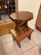 Pair of Small Wooden Foot Stools