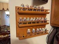 Spice Rack - buyer must remove from wall (screwed in)