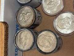 (18) Rolls of Eisenhower $1 Dollar Coins - $15 in each roll