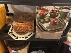 Housewares with Shelving Unit