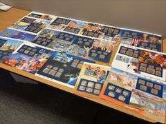 Huge Collection of Coin Panels - State Quarter, Pennies, $1 Coins, Misc - approximately 132 panels