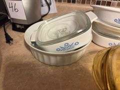 Assorted Corning Ware Dishes and Mixing Bowls