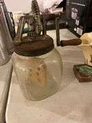 Butter Churn and McCoy Tulip Vase