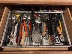 Contents of 5 Drawers - large assortment of utensils
