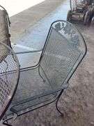 Metal Patio Table with 4 Chairs