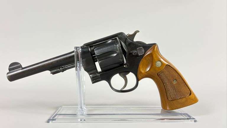 US Army Model 1917 Smith & Wesson DA Revolver - .45 Auto - Marked "United States Property - SN 3656 image