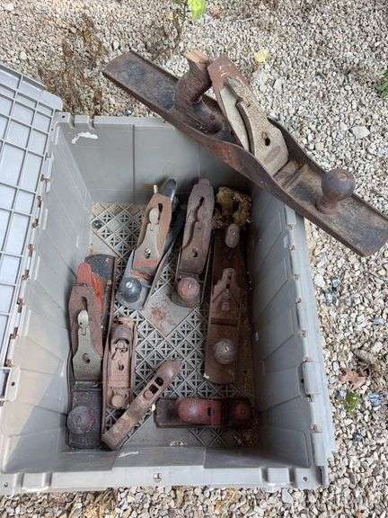 Tote of Assorted Hand Planes image