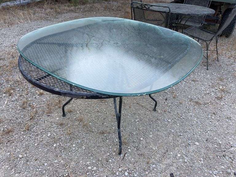 Patio Table with Non Matching Glass Top image