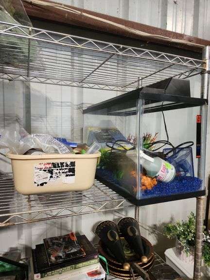 Aquarium and Assorted Supplies image