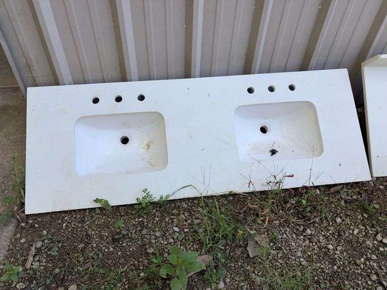 Double Basin Cultured Marble Sink image