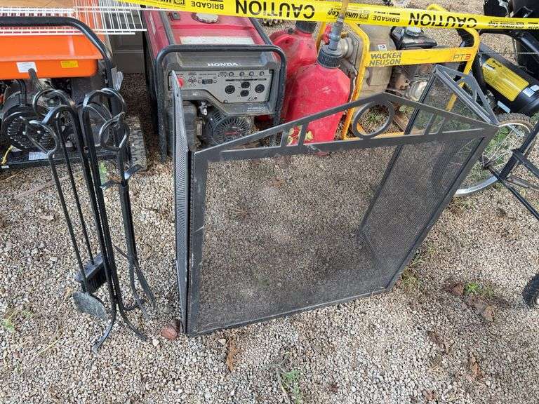 Fire Place Tools and Screen image
