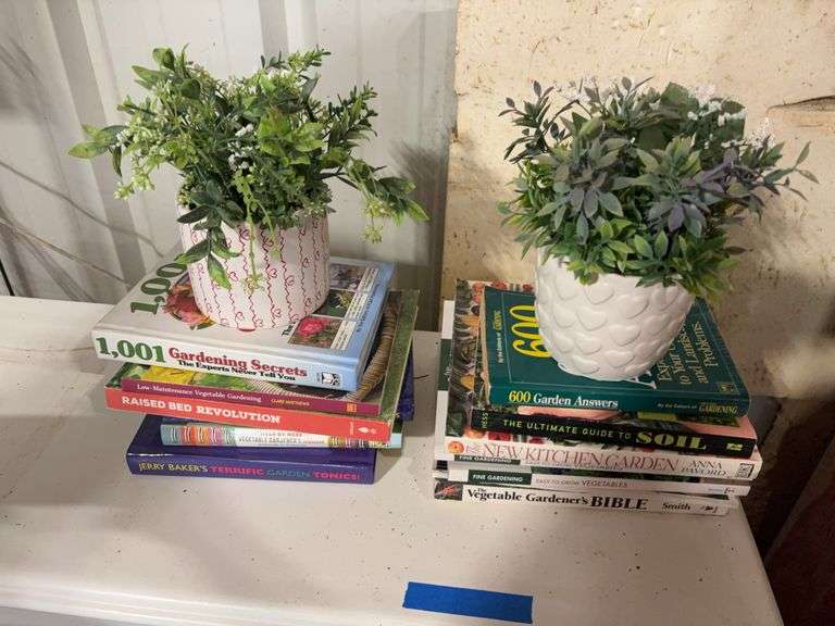 Assorted Gardening Books and Plants image